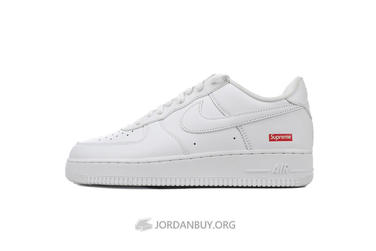 Supreme x Nike Air Force 1 Low "Box Logo - White" CU9225-100