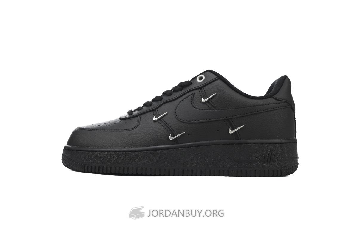 Nike Air Force 1 Low 07 LX "Black Silver Mini Swoosh" HQ1180-001