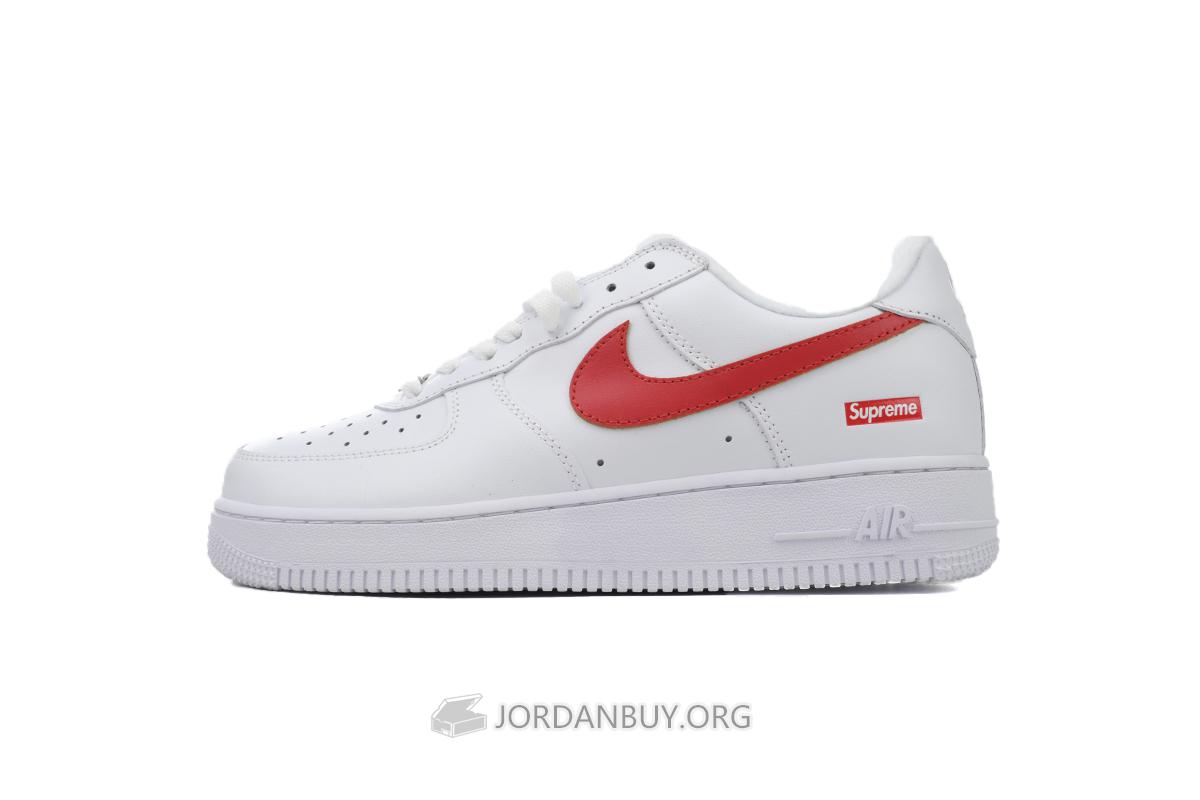 Supreme x Nike Air Force 1 Low "Box Logo - Speed Red" Shanghai Exclusive CU9225-101