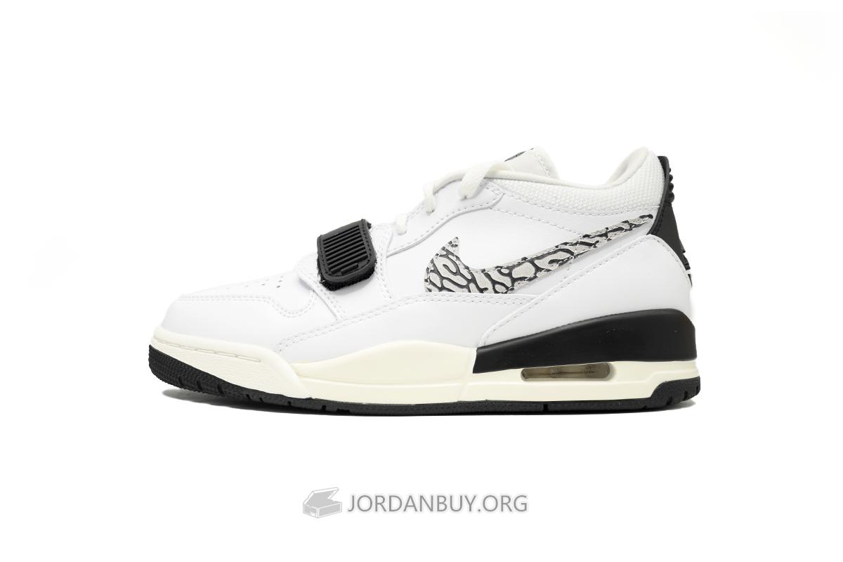 Jordan Legacy 312 Low "White Black Elephant Swoosh" CD7069-110