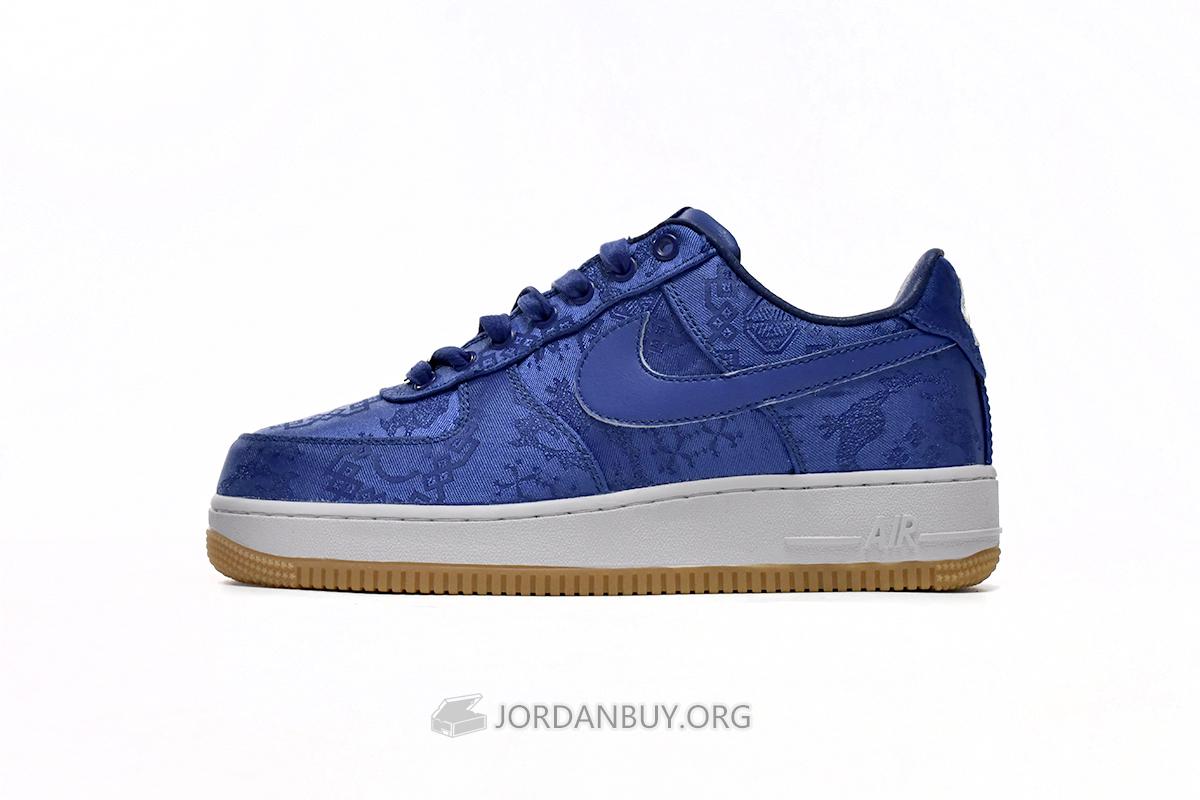 CLOT x Nike Air Force 1 Low PRM "Royal Silk" CJ5290-400