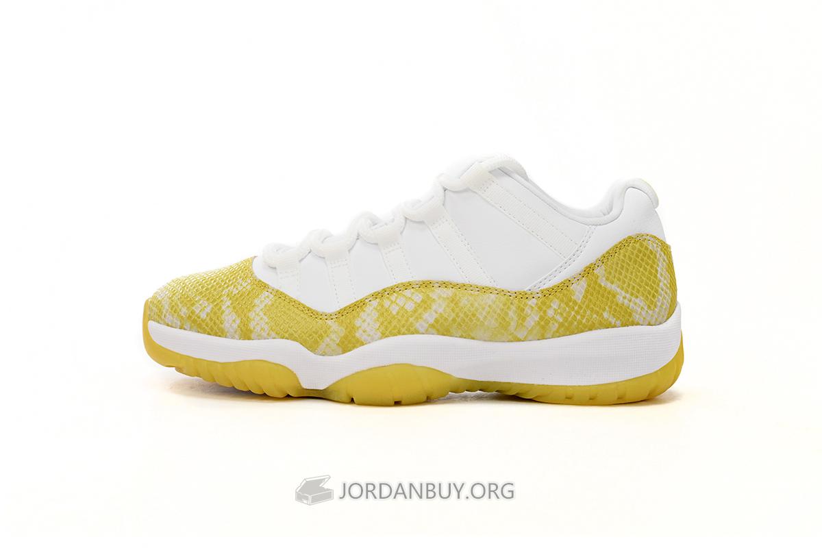 Air Jordan 11 Retro Low "Yellow Snakeskin" AH7860-107