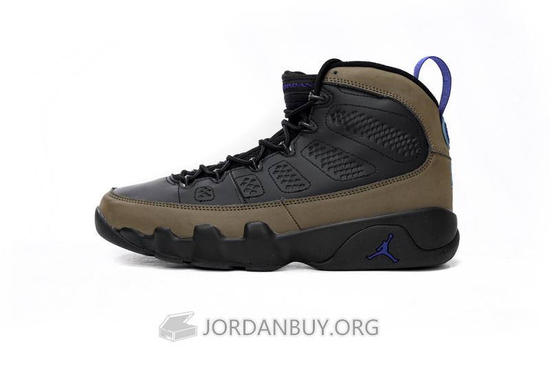 Air Jordan 9 Retro "Light Olive Concord" CT8019-034