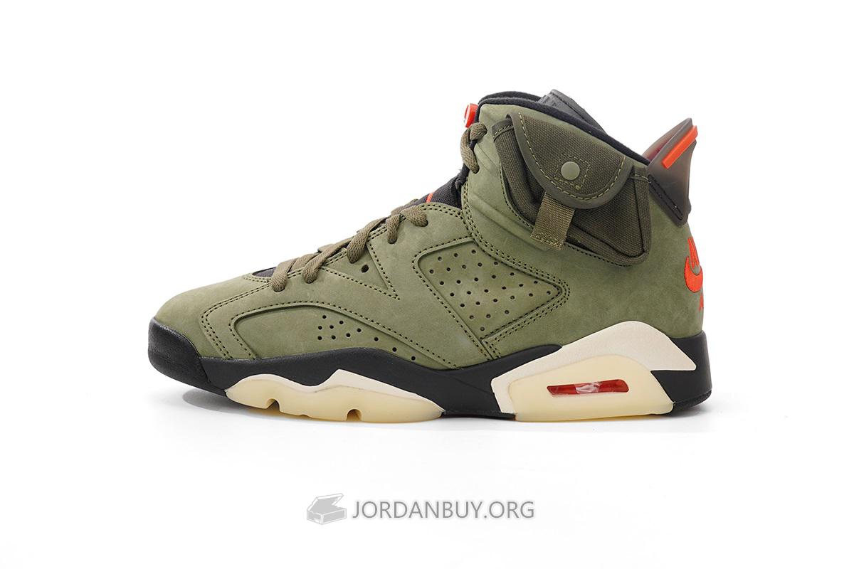 Travis Scott x Air Jordan 6 Retro GS "Olive" CN1085-200