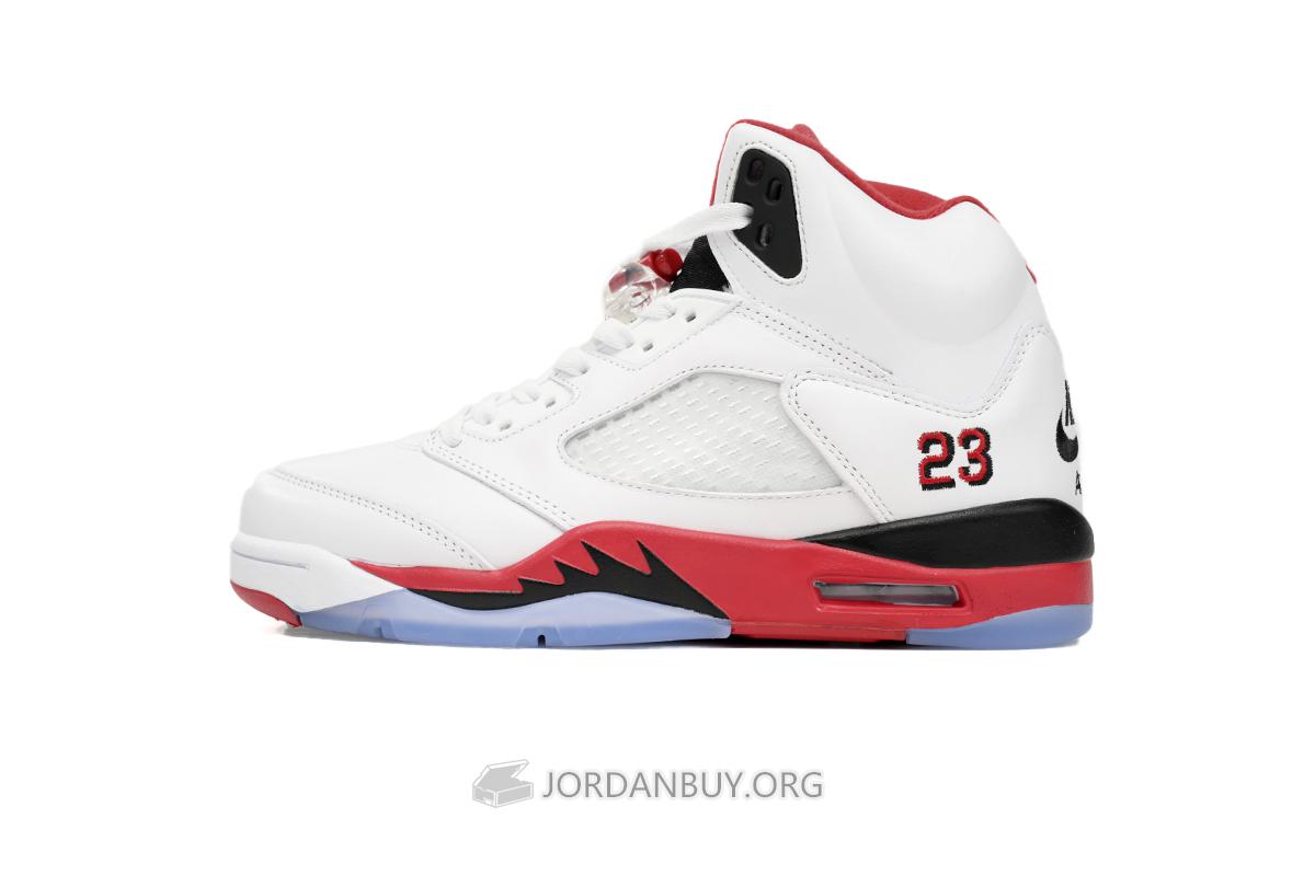 Air Jordan 5 Retro "Fire Red Black Tongue 2013" 136027-120