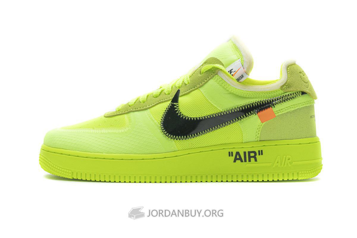 Off-White x Nike Air Force 1 Low "Volt" AO4606-700