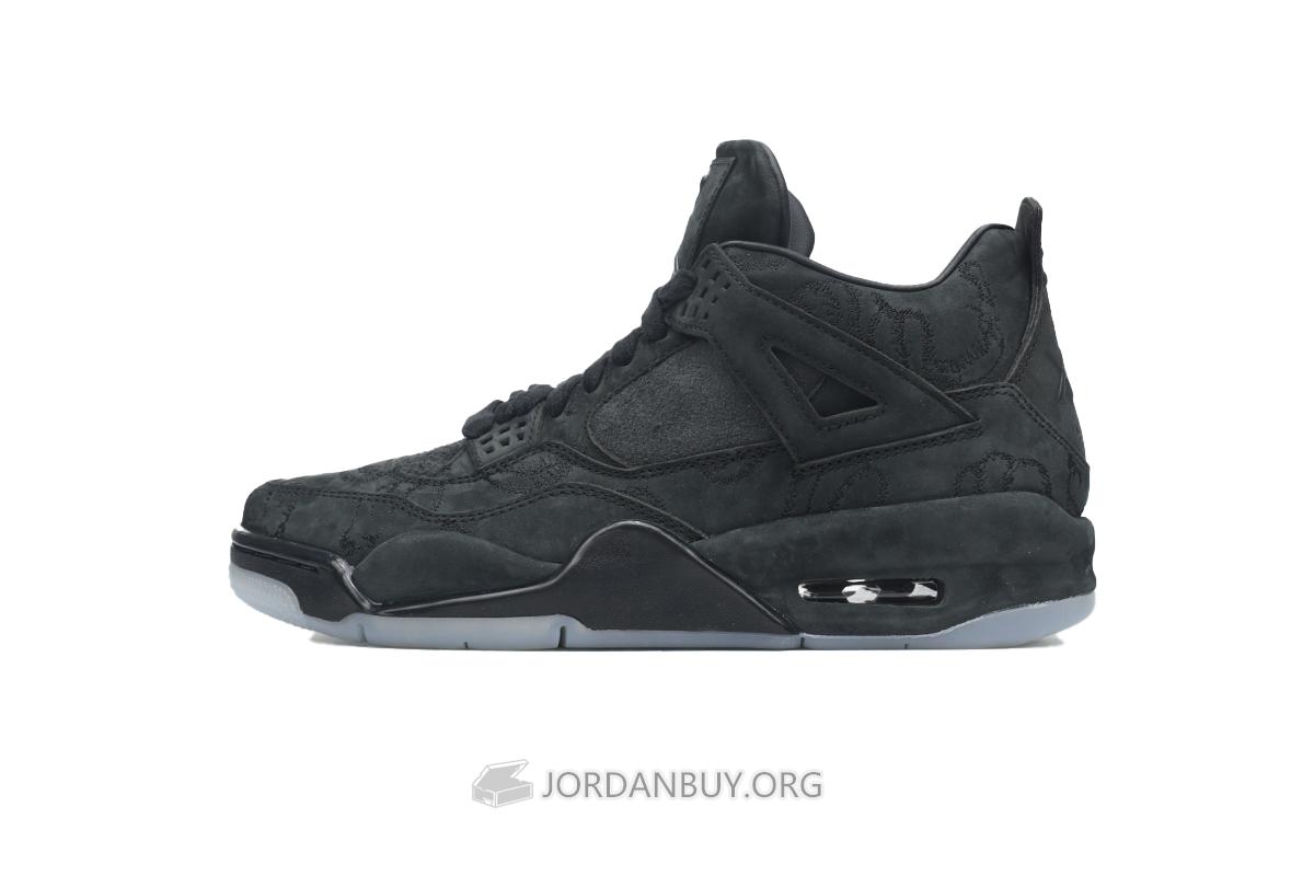 KAWS x Air Jordan 4 Retro "Black" 930155-001