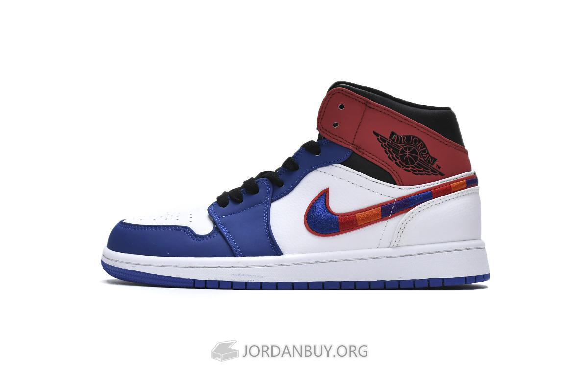 Air Jordan 1 Mid "Multicolored Swoosh" 852542-146