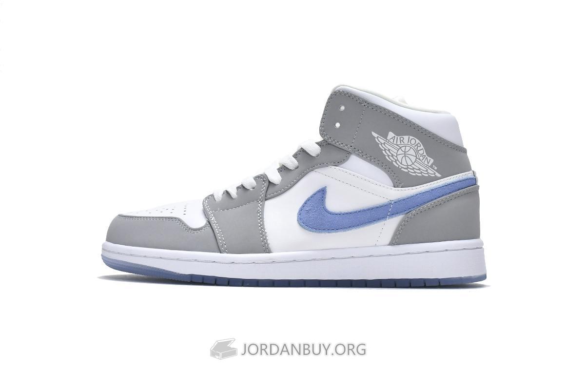 Air Jordan 1 Mid "Wolf Grey Aluminum" BQ6472-105