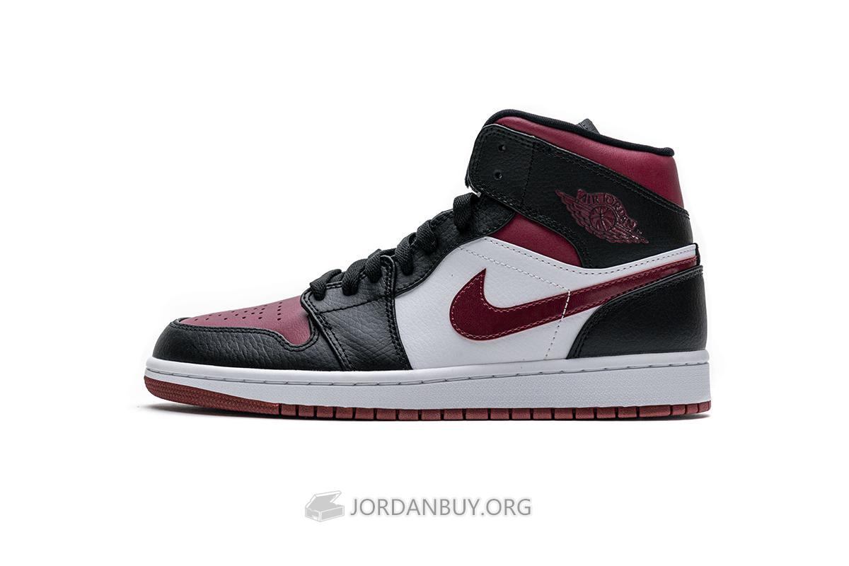 Air Jordan 1 Mid "Bred Toe" 554724-066