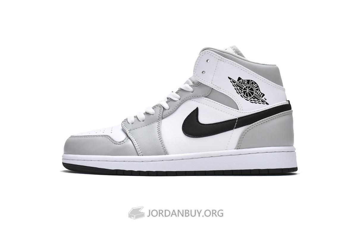 Air Jordan 1 Mid "Light Smoke Grey" BQ6472-015