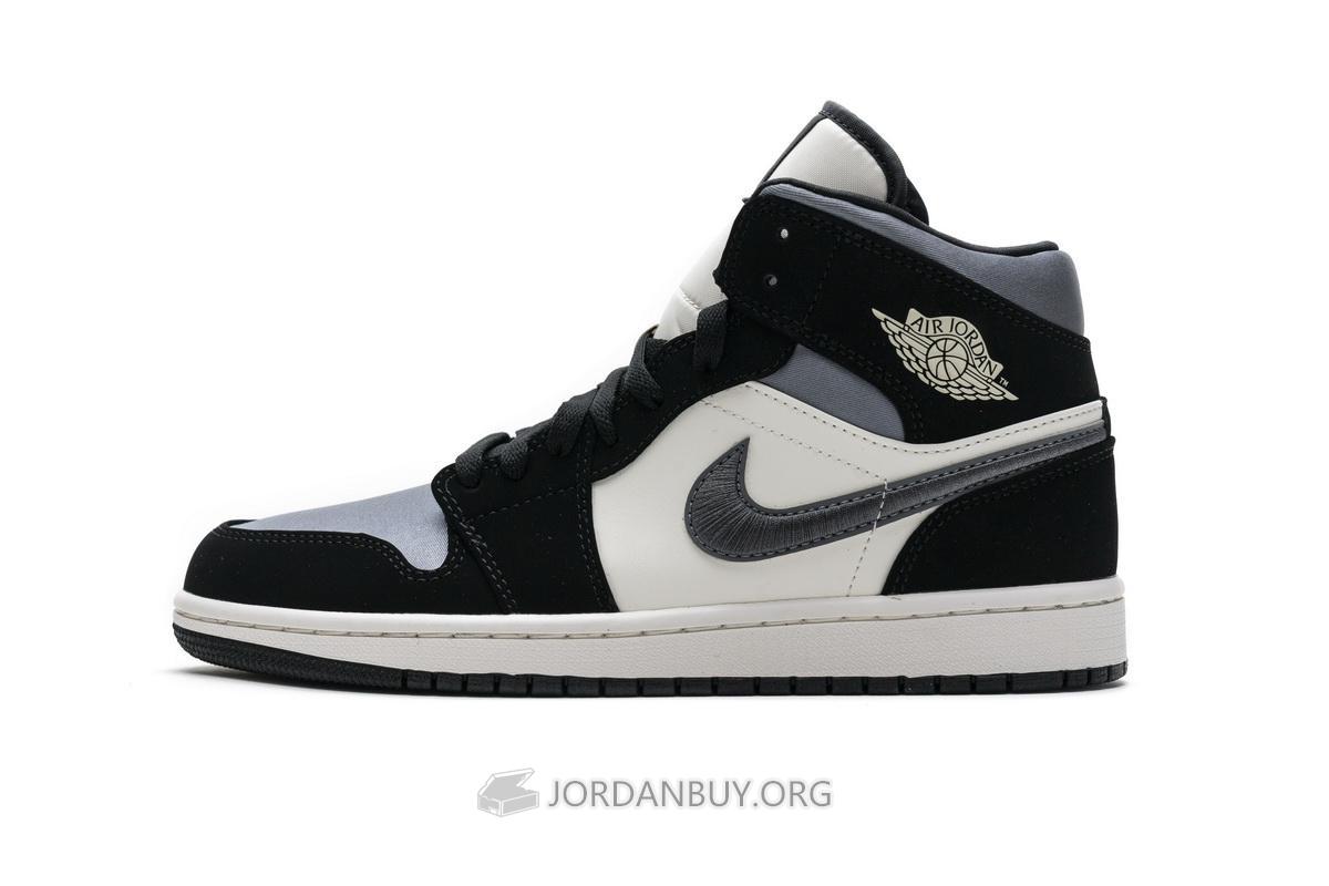 Air Jordan 1 Mid "Satin Grey Toe" 852542-011