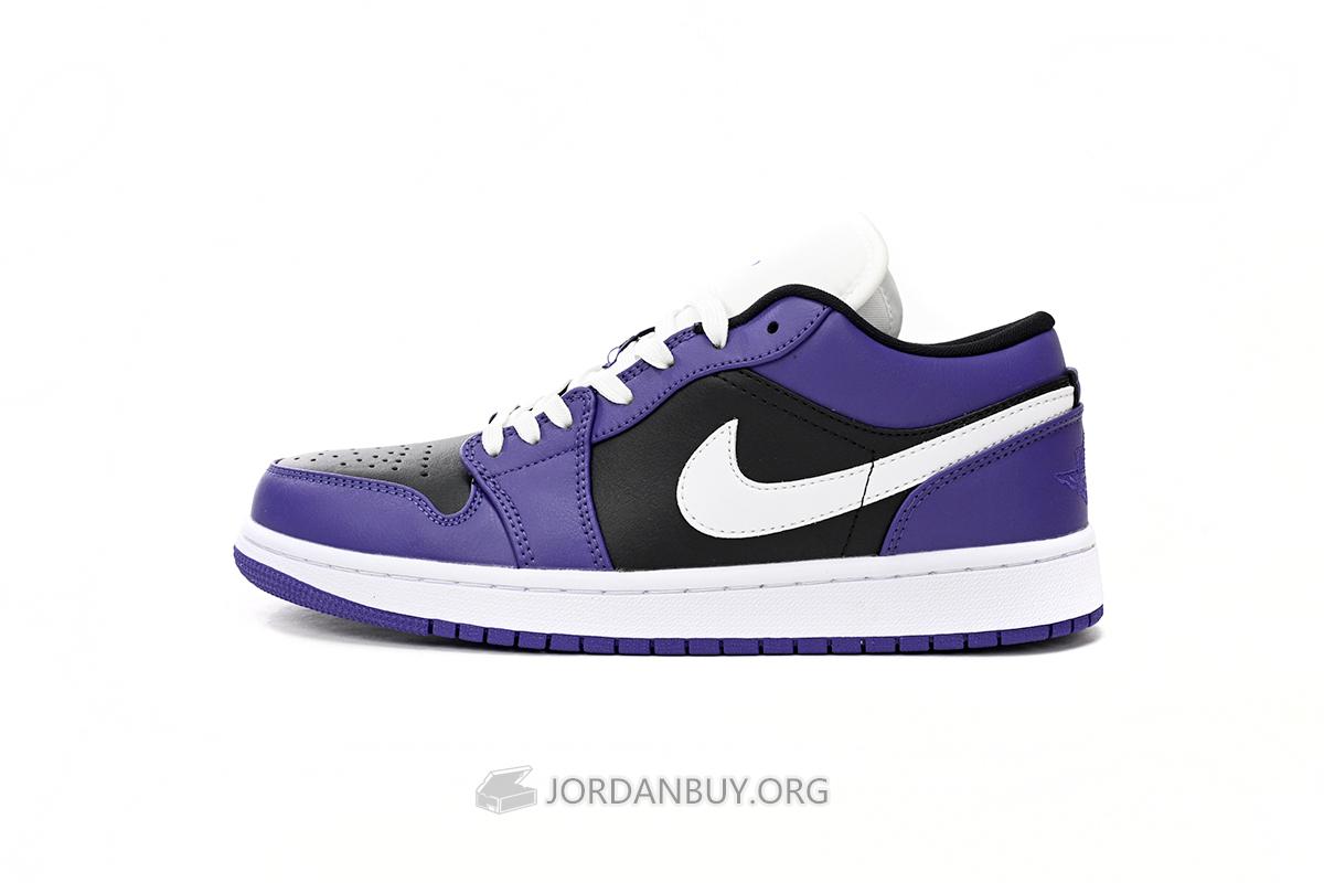 Air Jordan 1 Low "Court Purple Black" 553558-501