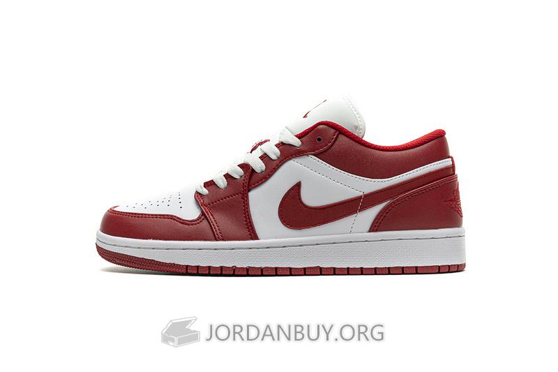Air Jordan 1 Low "Gym Red White" 553558-611