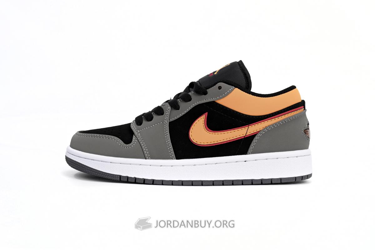Air Jordan 1 Low SE "Light Graphite Vivid Orange" FB7308-008