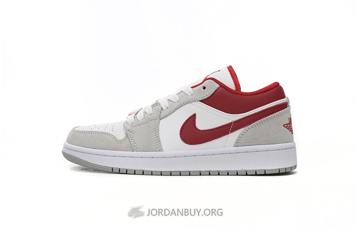 Air Jordan 1 Low SE "Light Smoke Grey Gym Red" DC6991-016