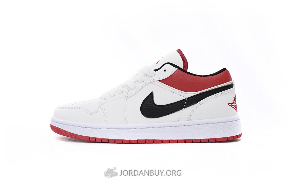 Air Jordan 1 Low "White University Red Black" 553558-118