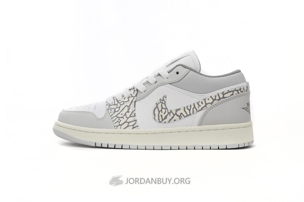 Air Jordan 1 Low PRM "Smoke Grey Elephant" DH4269-100