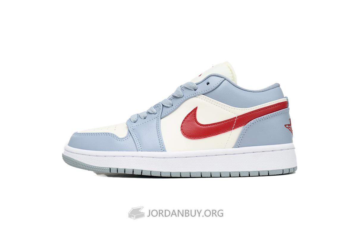 Air Jordan 1 Low "Blue Whisper Dune Red" DC0774-164