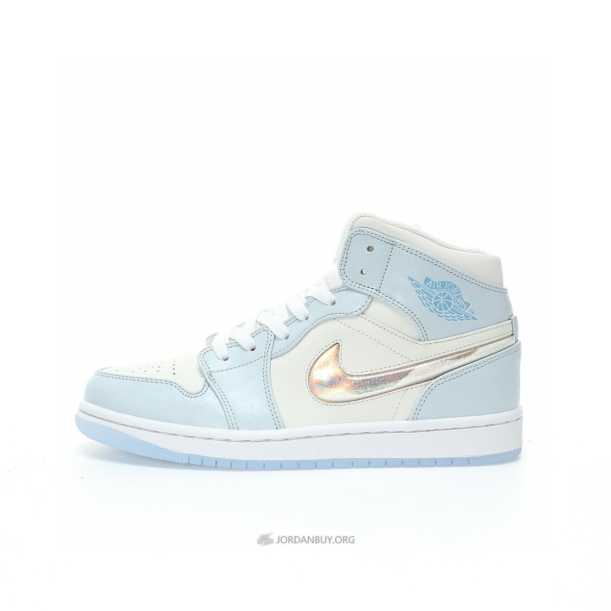 Air Jordan 1 Mid SE "Glitter Swoosh" FQ9117-400