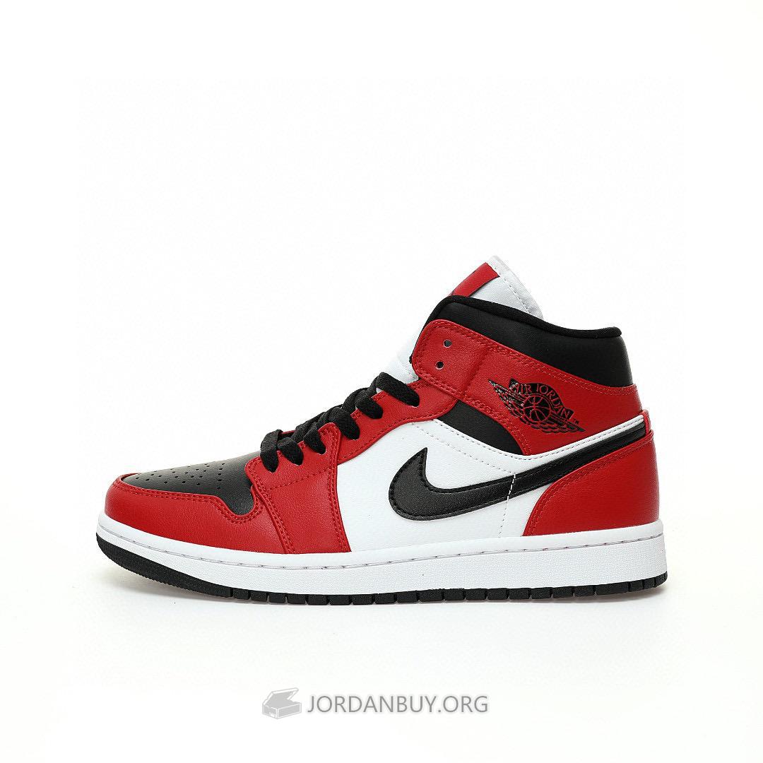 Air Jordan 1 Mid "Chicago Toe" 554724-069