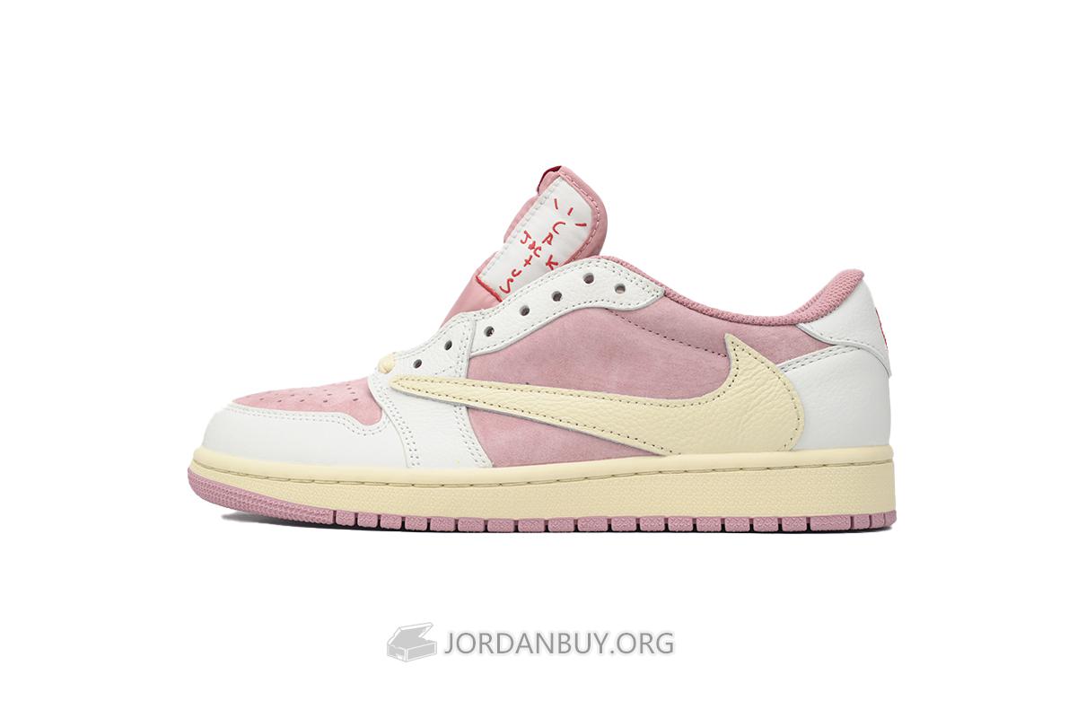 Travis Scott x Air Jordan 1 Low OG SP PS "Shy Pink" DO5442-106